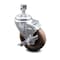 Service Caster 4 Inch High Temp Glass Filled Nylon 1/2 Inch Threaded Stem Caster with Brake SCC-TS20S414-GFNSHT-TLB-121315 - alternate 1